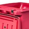 Toter 64 Gal. Red Hazardous Waste Caster Trash Can with Wheels and Lid Lock RMC64 - alternate 2